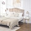 HOMCOM Set di 2 Comodini Camera da Letto con Cassetto, Coppia di Comodini Moderno in Legno, Tavolini per Divano, Soggiorno, Salotto e Camera, 40.5x30.5x60 cm, Colore Rovere e Bianco #1
