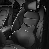 【2025新登場】Meikaso 車 腰痛 クッション ランバーサポート ヘッドレスト 車 ファッション背もたれ 内部のメモリーフォームで ウェストクッションアップグレード ネックパッド ネックピロー ハイエンド 低反発 腰枕 通気性 長時間の運転も疲れなくなりました 人間工学 腰サポート体圧分散 洗濯可 疲労対策 車用品オフィスチェア用品(腰クッション・ヘッドレストセット) [並行輸入品]