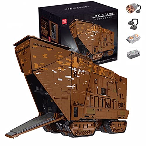 Hedi Technik Sandcrawler Bauset , Mould King Sandkriecher 21009 , UCS 13168 Klemmbausteine Kompatibel mit Lego Star Wars