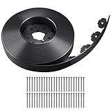 CEWOR Garden Edging Border, 50FT 2-Inch Flexible Landscape Edging with 48 Stakes, Tool-Free Plastic Lawn...