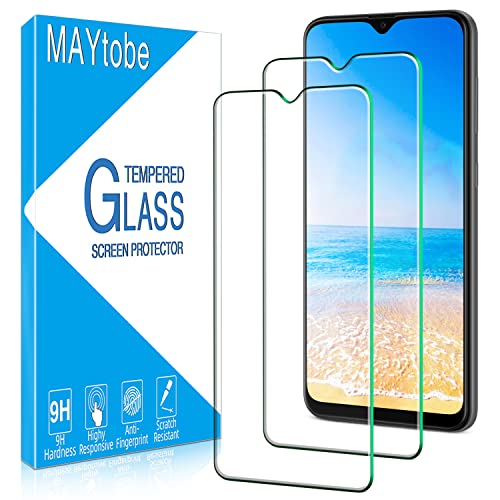 MAYtobe [2 Pack Designed For Samsung Galaxy A20 Tempered Glass Screen Protector Anti Scratch Bubble Free Case Friendly
