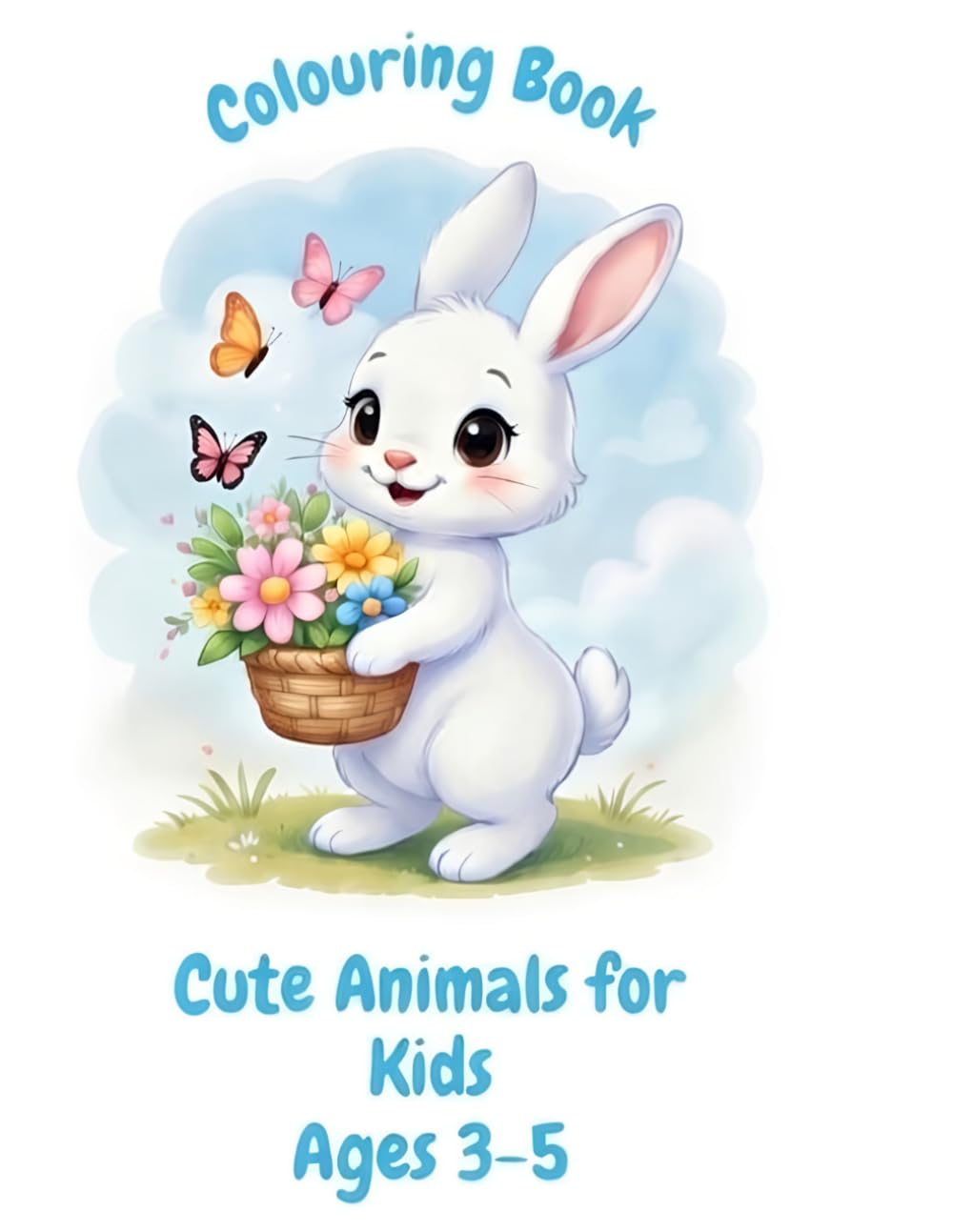 Cute Animals Colouring Book for Kids 3-5: Cute colouring adventures for curious little minds.