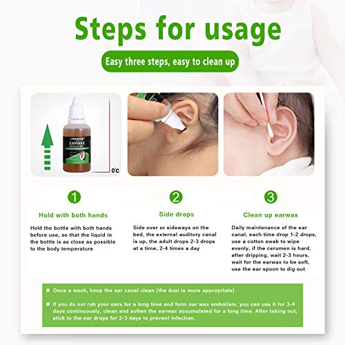 Ear Drops, Ear Infection Treatment, Earache Drops,Ear Infection Drops, Earwax Removal Aid Drops, Clean The Earwax and Relieve The Outer Ear - Thumbnail 4
