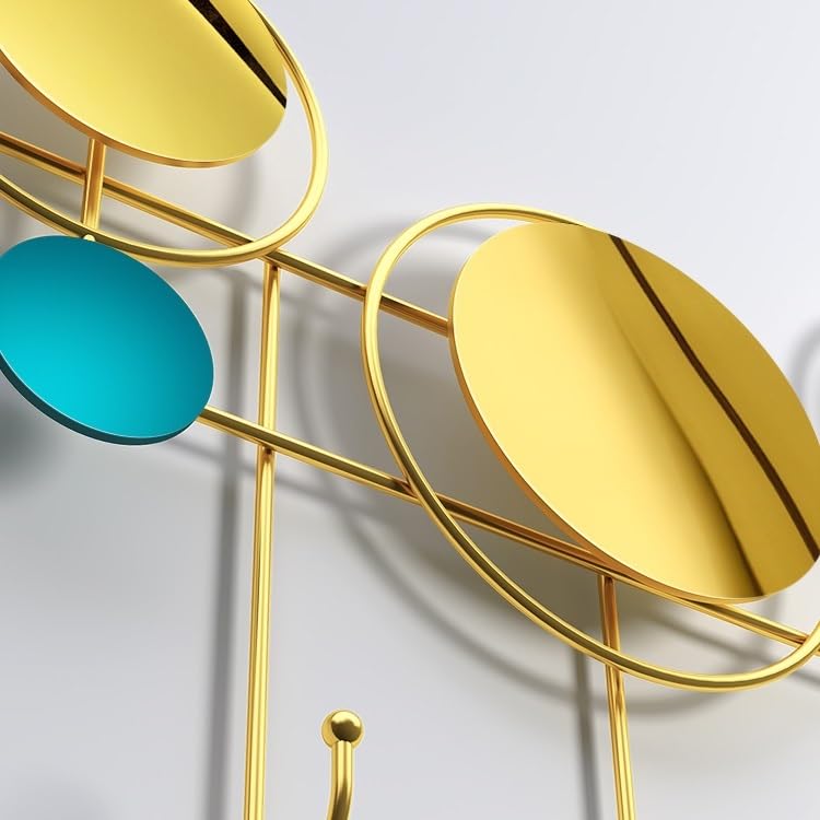 Perchero de pared creativo de lujo para una decoración sofisticada y organización de ropa 3