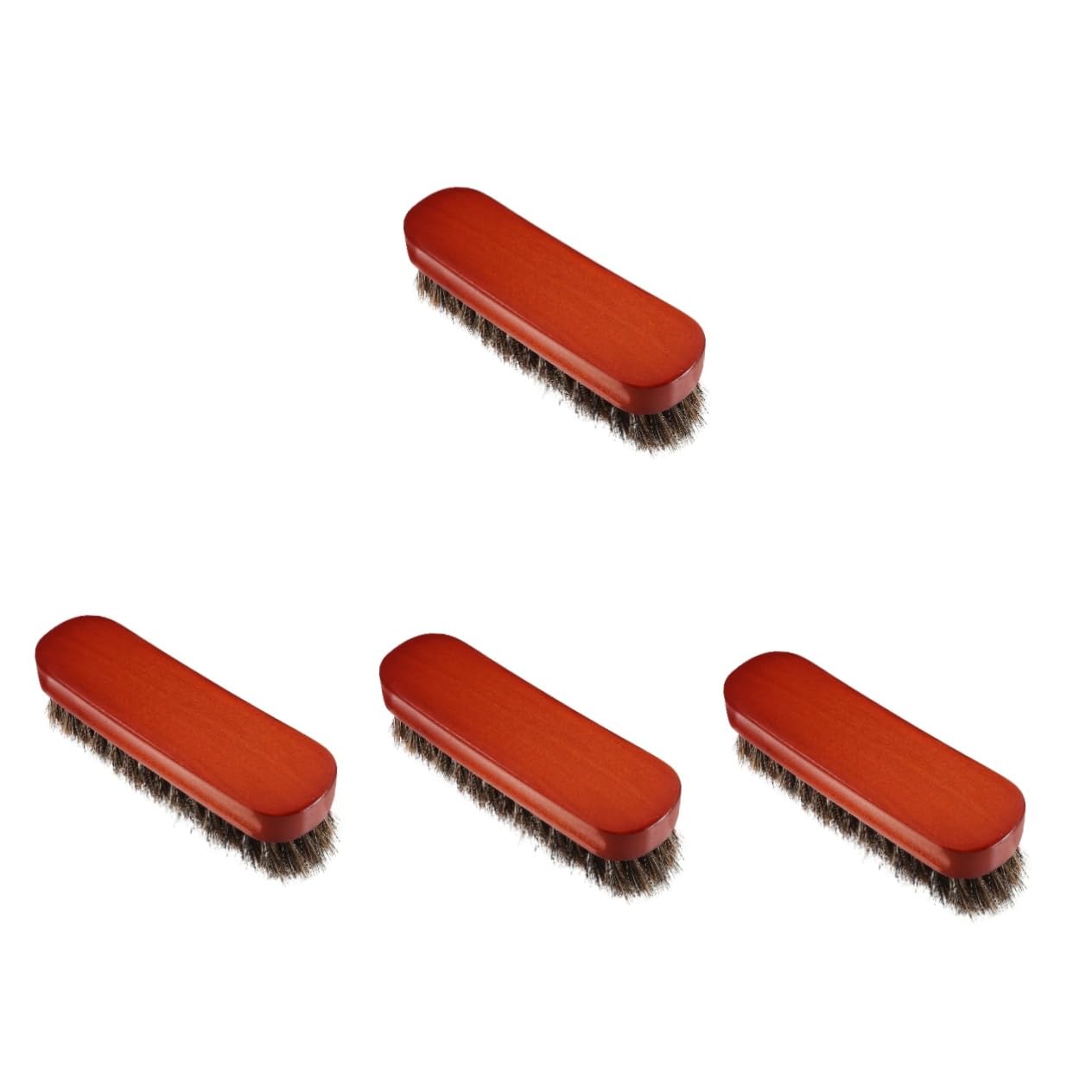 LIFKOME 4pièces Brosse à Chaussures avec Poils De Cheval pour Nettoyage Et Rapide Sneakers Chaussures Brosse Portable De pour Entretien