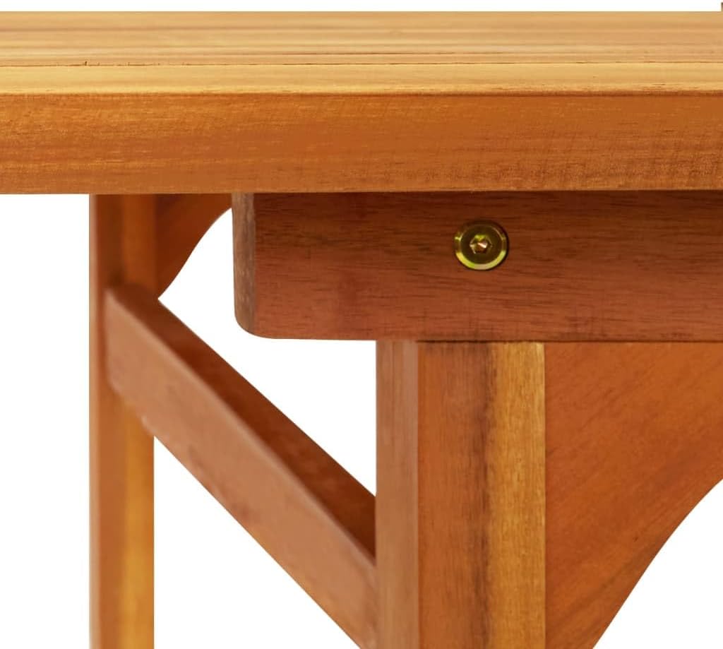Patio Dining Table,Dining Table,Coffee table,Outdoor table,Garden Table,Lounge Table,Party Table,Living Room Table,for Garden,Front Porch,Backyard and Porch,70.9"x35.4"x29.5" Solid Acacia Wood