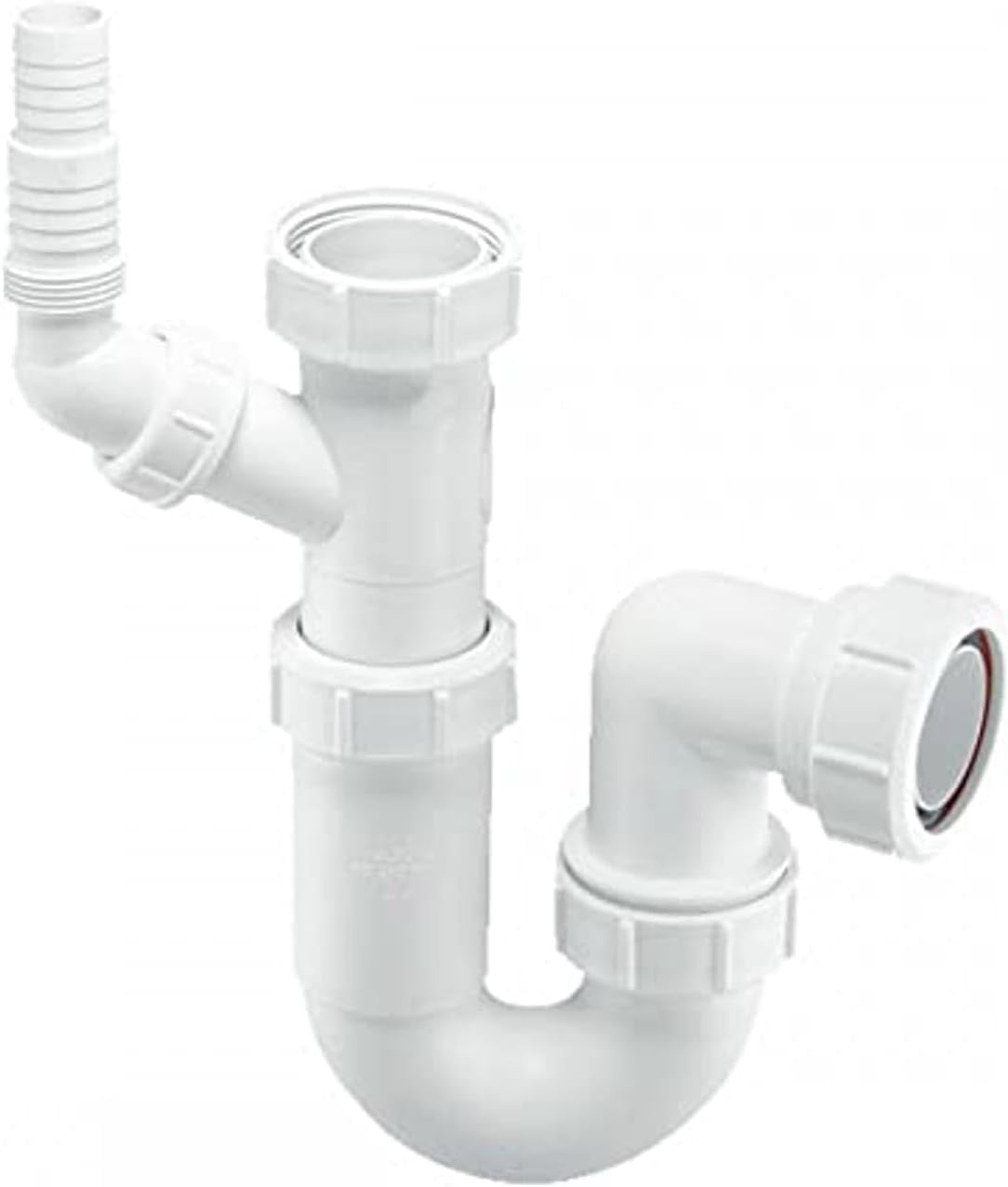 WM15 Adjustable Sink Trap with 135° Swivel Nozzle and 75mm Water Seal.
