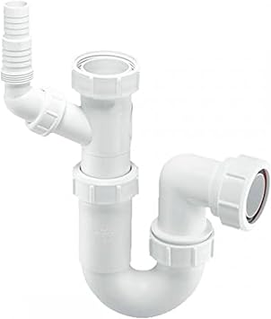 McAlpine WM15 Adjustable Sink Trap with 135° Swivel Nozzle and 75mm Water Seal.