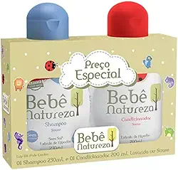 Bebê Natureza Kit Suave Extrato de Algosão Shampoo 230ml e Condicionador 200ml