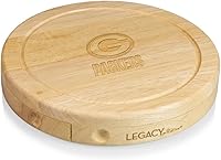 Vista 25 de Picnic TIME NFL Brie Cheese Board and Knife Set - Charcuterie Board Set - Wood Cutting Board