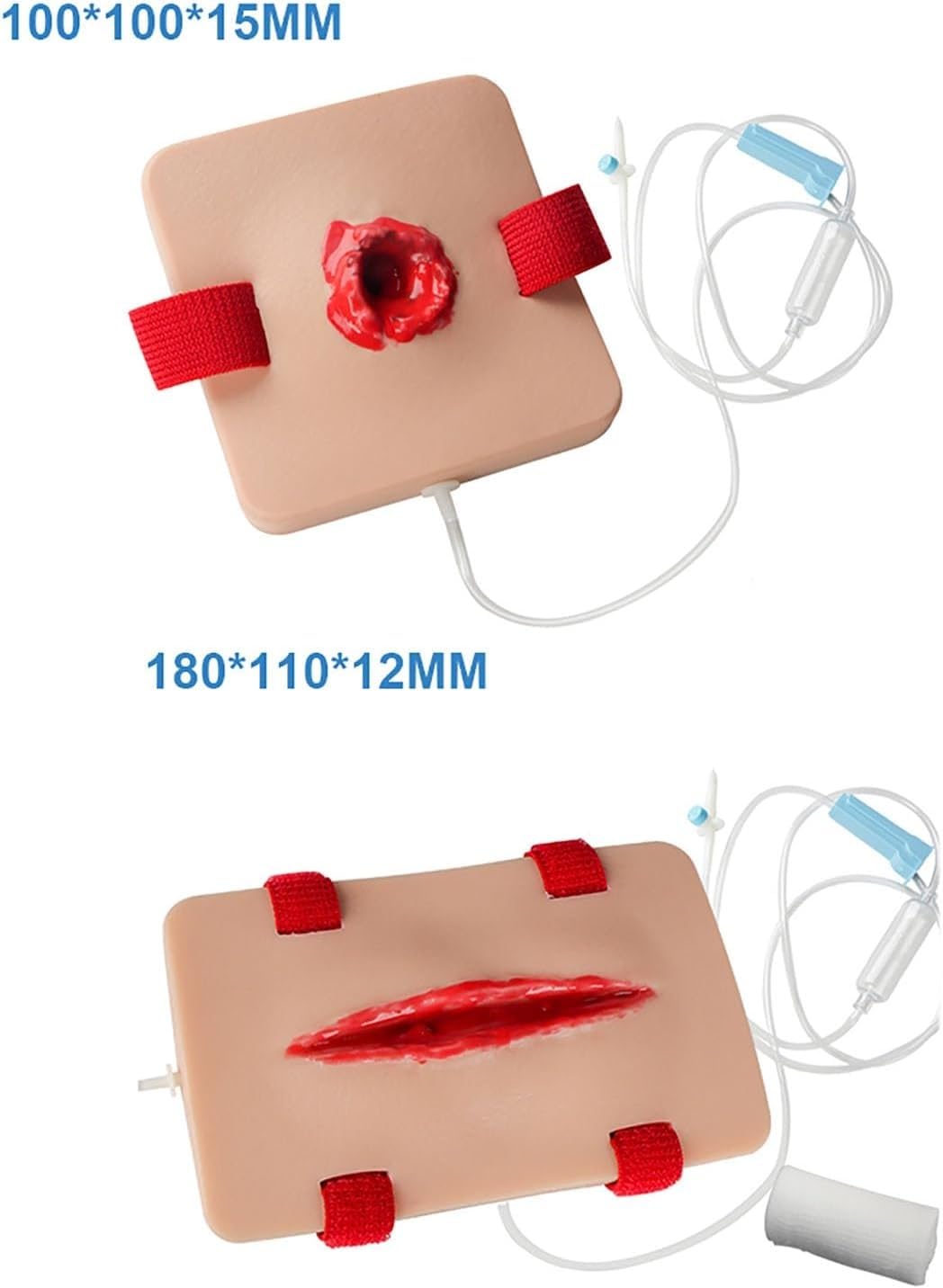 Modelos de Entrenamiento de torniquete for Control de hemorragias, simulador de torniquete y empaquetamiento de heridas (2 Piezas), Kit de Entrenamiento for Detener hemorragias