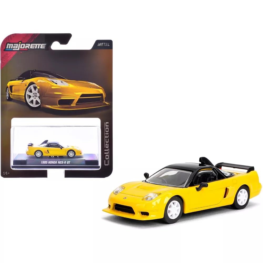 Jada Majorette Collection – 1995 Honda NSX-R GT 1:64 Die-Cast Model Car with Rubber Tires & Display Case, for Collectors & Adults-image-24