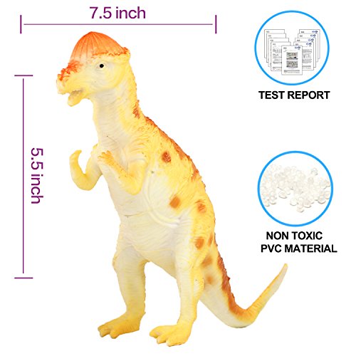 Dinosaur-Spielzeug Playsetvv mit 7 Zoll (12 Satz). Sichere Material mit gemischtem realistischem Dinosaurier, Yeoha Toys… – Bild 5