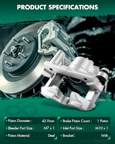 Image of SCITOO - Rear Disc Brake Calipers Assembly with Bracket For Lexus For IS250 2006 2007 2008 2009 2010 2011 2012 2013 19B3221 19B3220