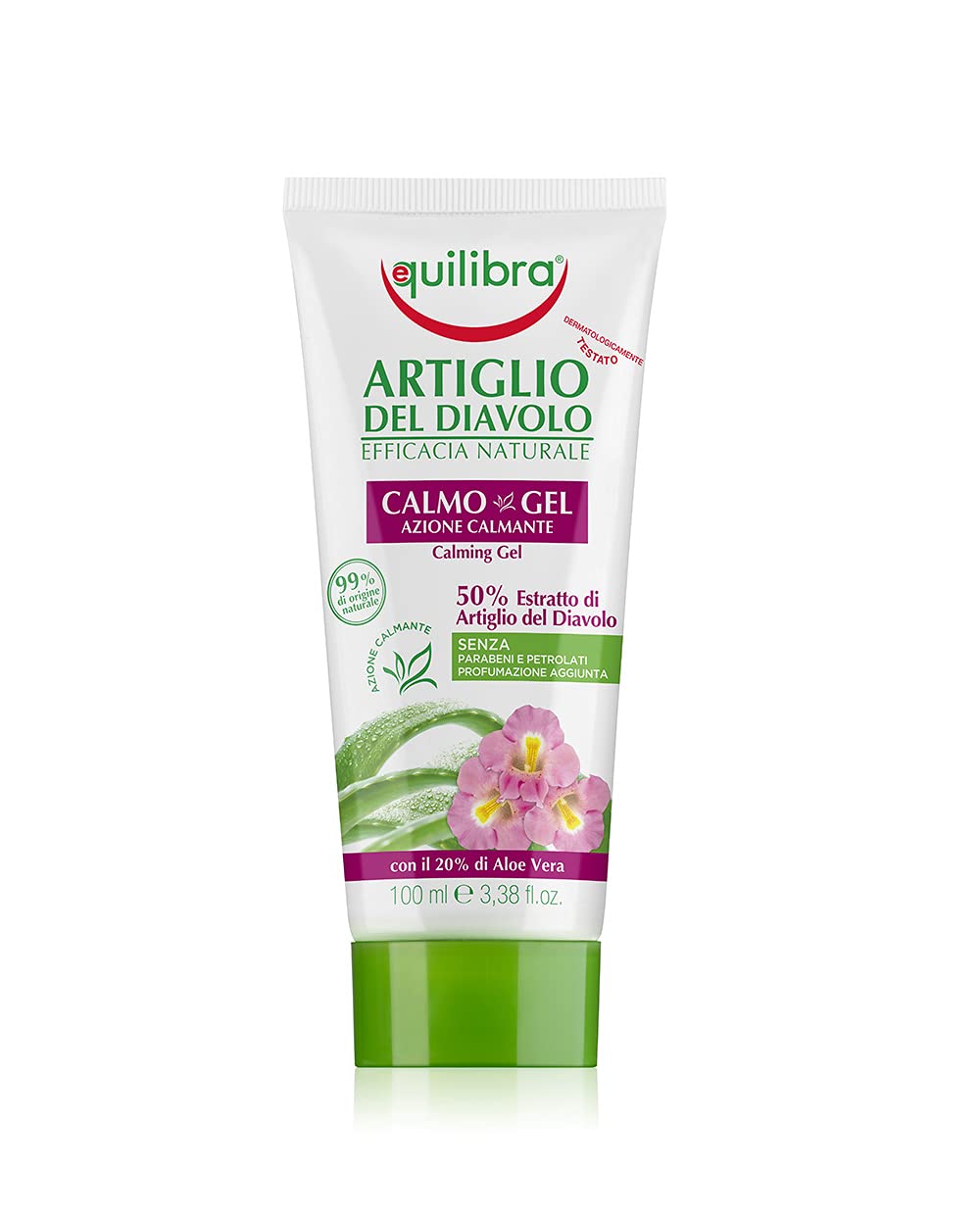Equilibra Cuerpo, garra del diablo Calmo-Gel de acción calmante, ideal para dar alivio a las zonas dolentes del cuerpo, con aloe vera, garra del diablo, glicerina y goma Xanthana, 100 ml