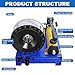 LABFENG Hose Crimper with 8 Sets of Dies High Pressure Hydraulic Hose Crimping Handheld Hydraulic Hose Crimping Tool (Hose Crimper)