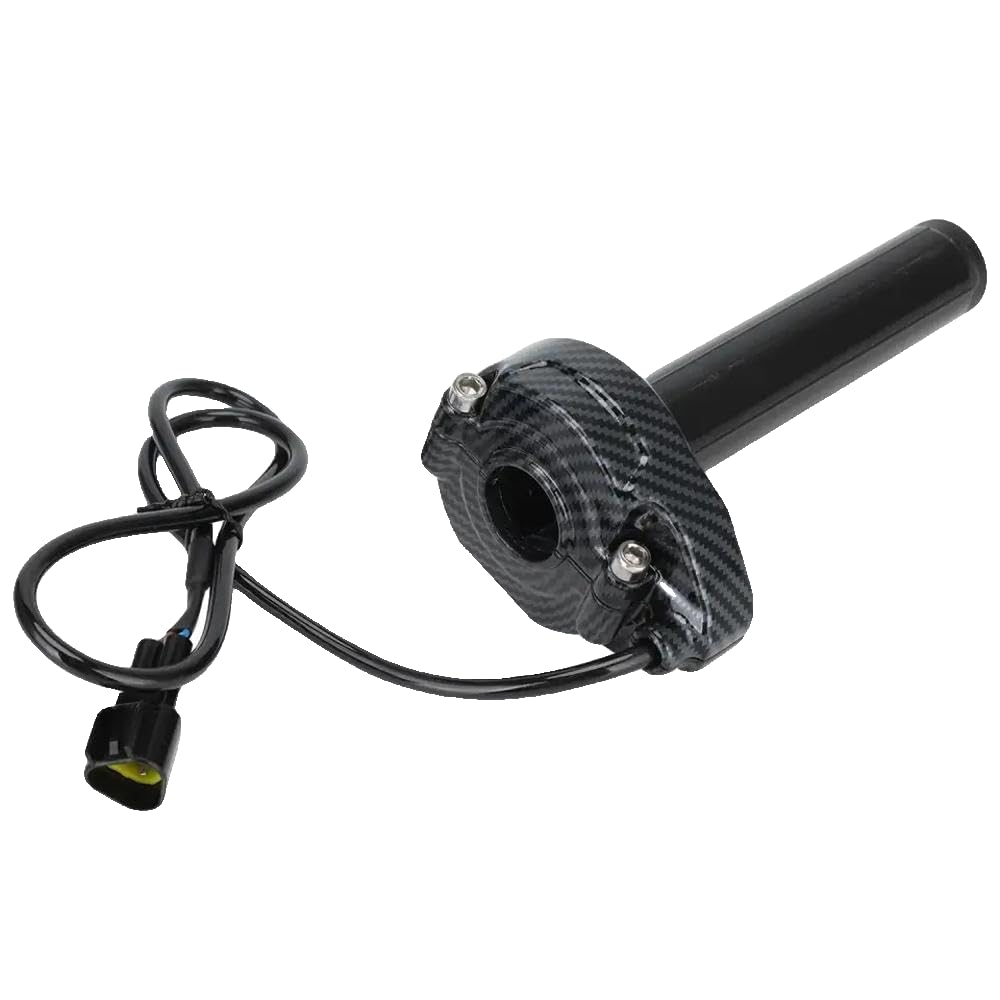 Throttle Turn Grip Compatible avec Light X/S E-Bike – Fibre de carbone Style Handlebar Grips avec Assembly Throtle