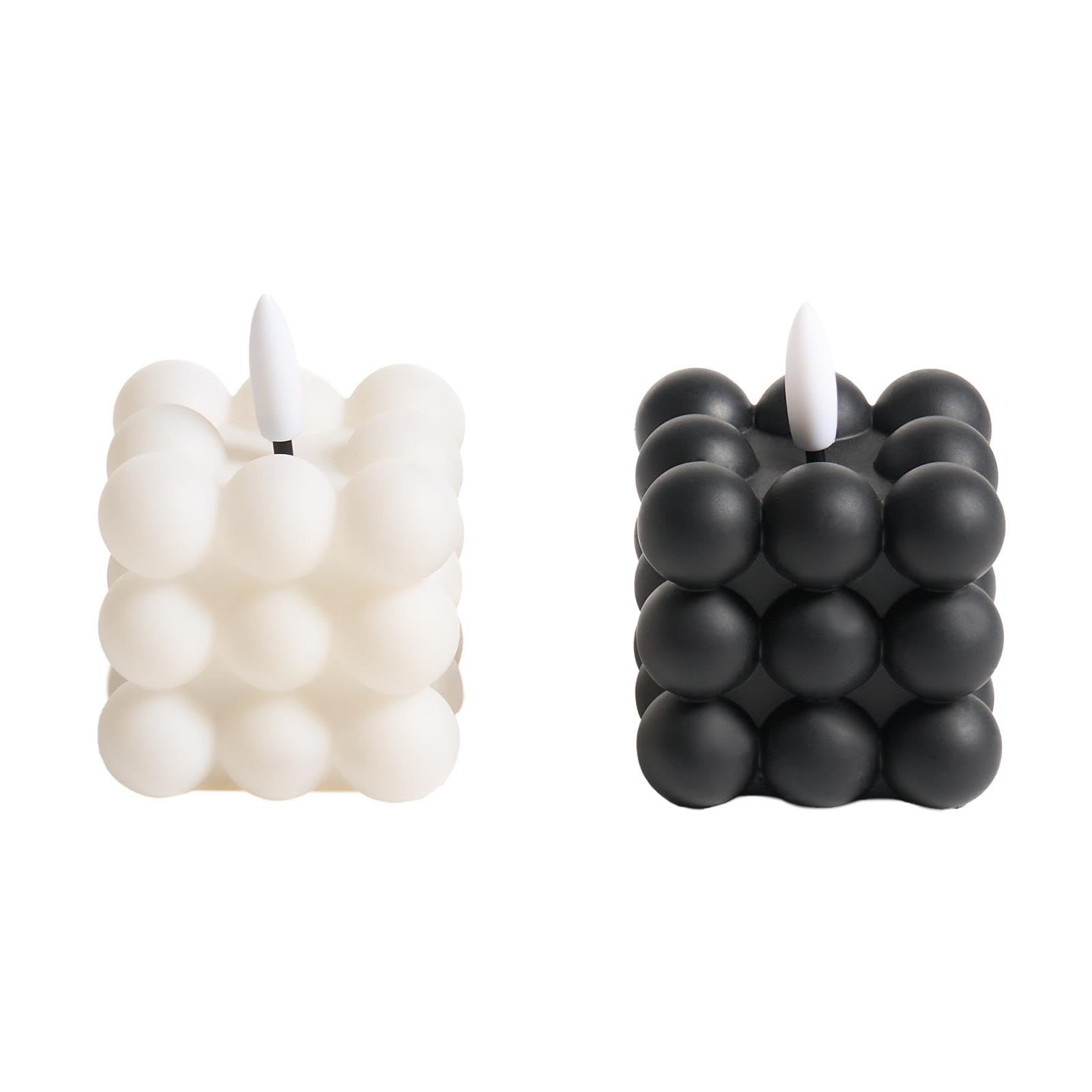 Ohs Set Of 2 Bubble Flameless Led Candles Decorative Lights Party Home from B&Q