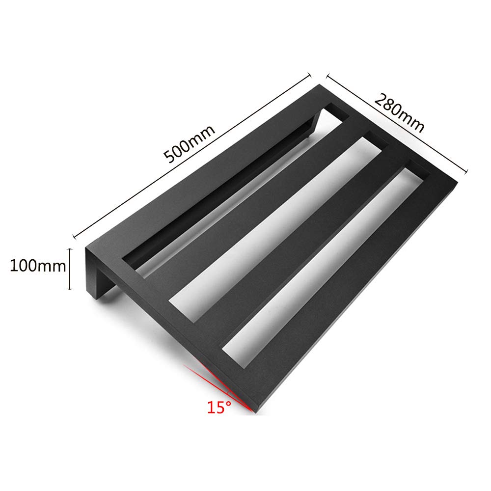 Duży rozmiar pedalboard z efektem gitarowym, pedalboard ze stopu aluminium, 40 × 38 cm, z torbą do przenoszenia, pedalboard