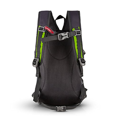Cycling Hiking Backpack Sunhiker Water Resistant Travel Backpack Lightweight SMALL Daypack M0714 (Green)