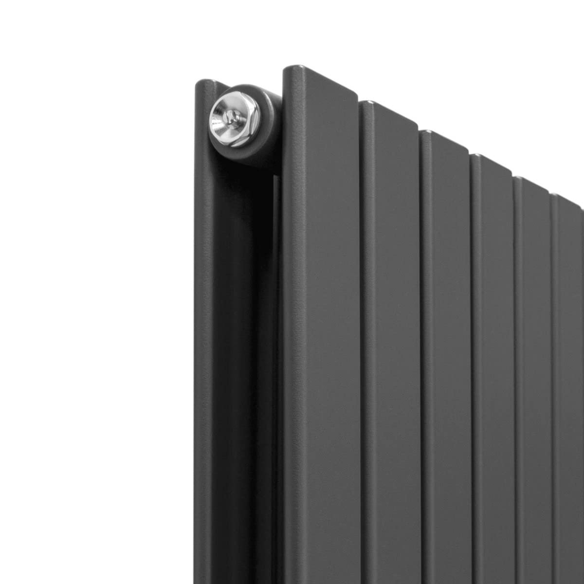 Radiateur Plat Mural 160 x 42 cm Gris Anthracite Pour Salle de Bain, Cuisine, Maison Moderne Design Scandinave [Kit de Fixations, Brosse de Nettoyage inclus & 15 ans de GARANTIE]