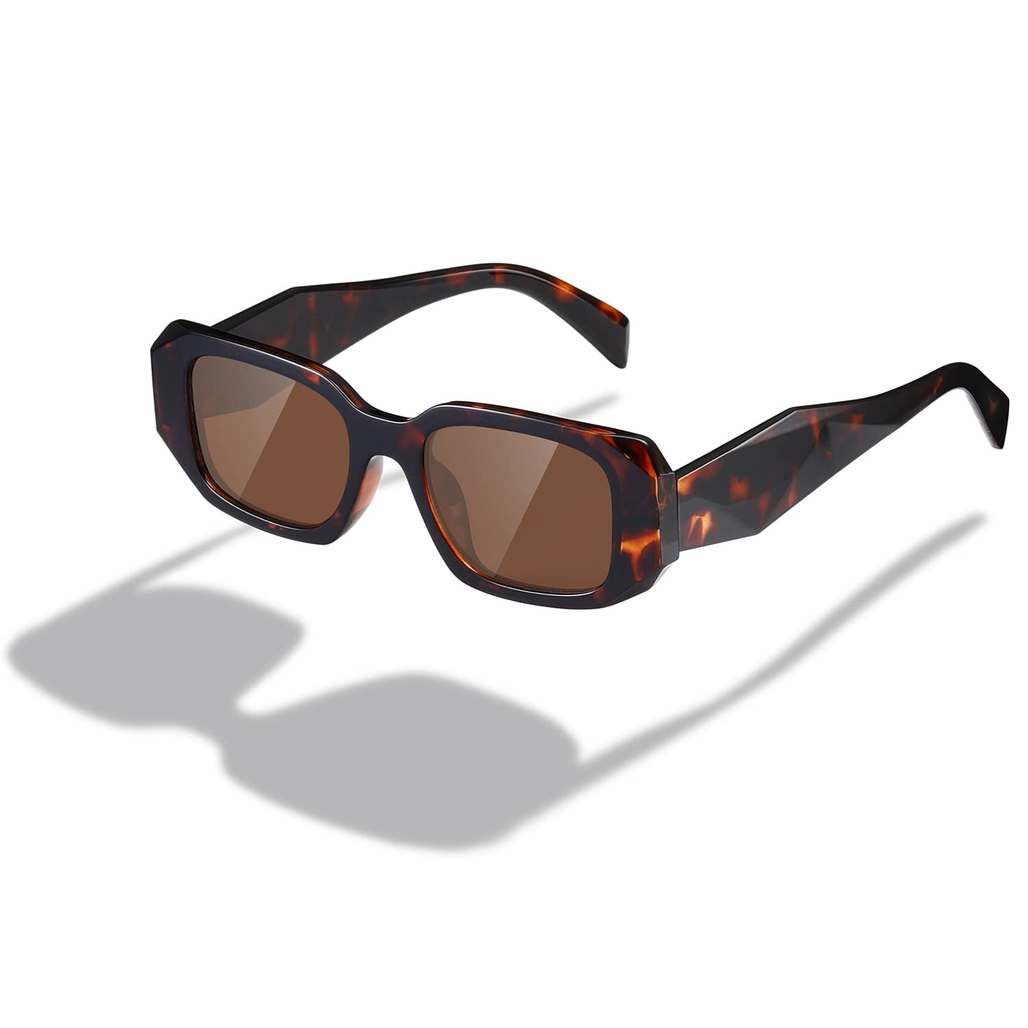 kimorn Rechteck Sonnenbrille für Frauen Männer Trendy Retro Trendy Sonnenbrille 90's Vintage Square Frame