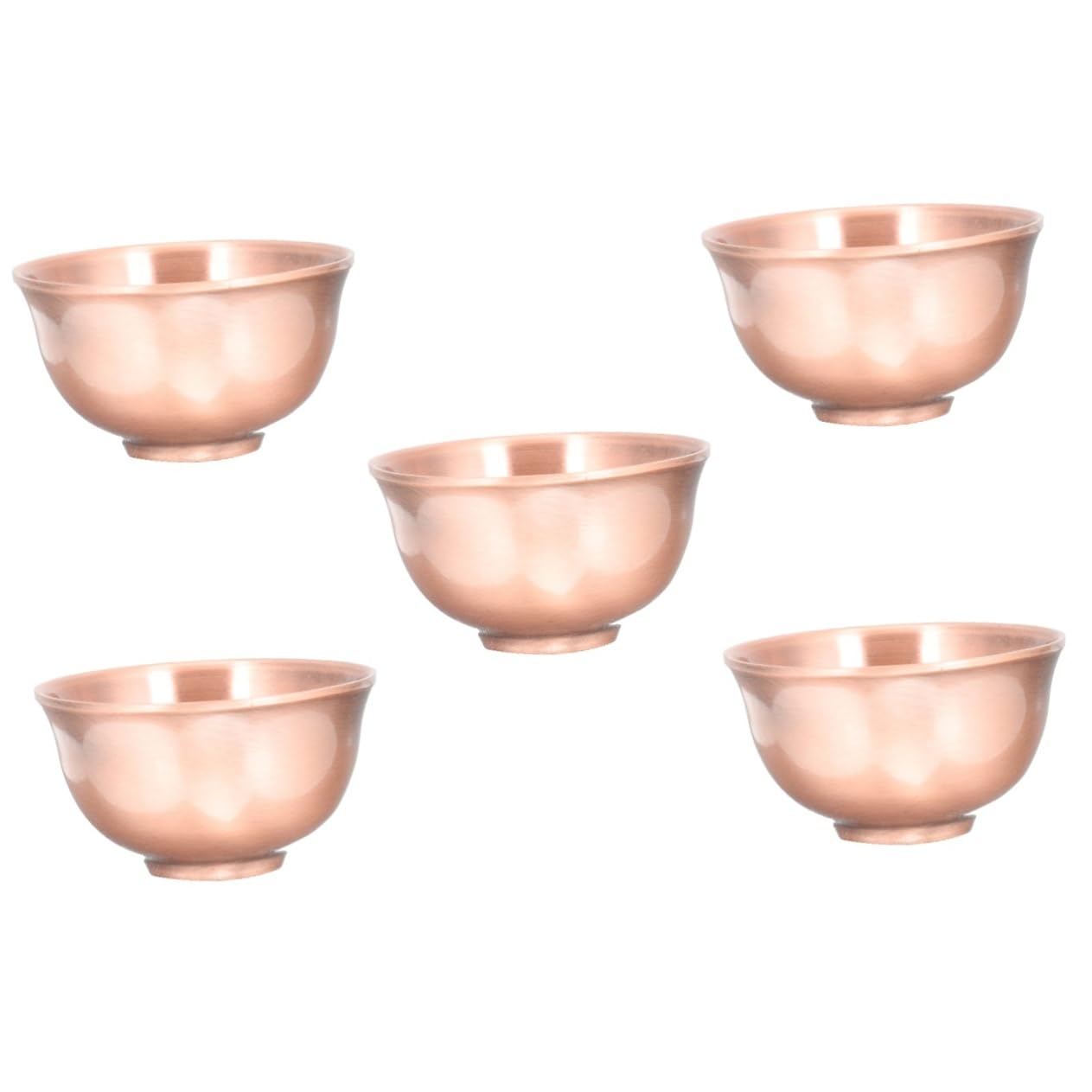 5 Pz tazza da tè tazza di tè asiatico ciotola da kung fu matcha chawan ciotola del tazze da the vintage set da te da cinese da domestica rame rosso