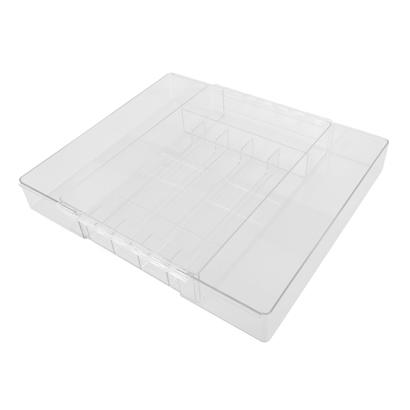 Acryl Besteckkasten Ausziehbar Küchenorganizer Schubladen Organizer Mit Fächern Für Besteck Küchenschublade Haushalt