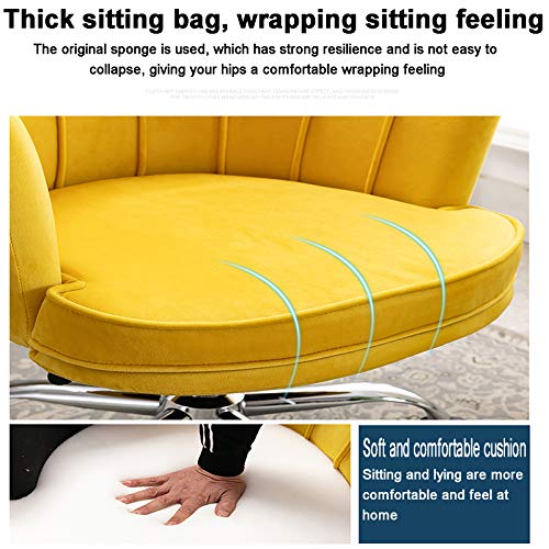 Chaise de bureau ergonomique pivotante moderne à dossier moyen pour chambre et salon