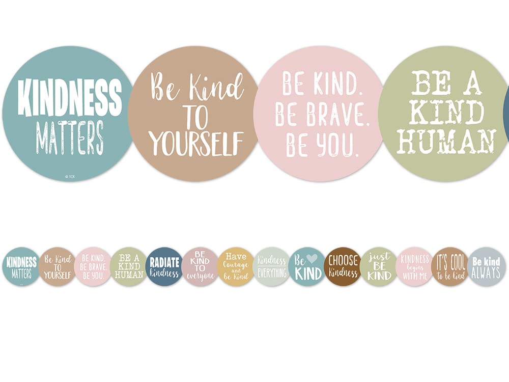 Teacher Created Resources Everyone is Welcome Kindness Die-Cut Border Trim