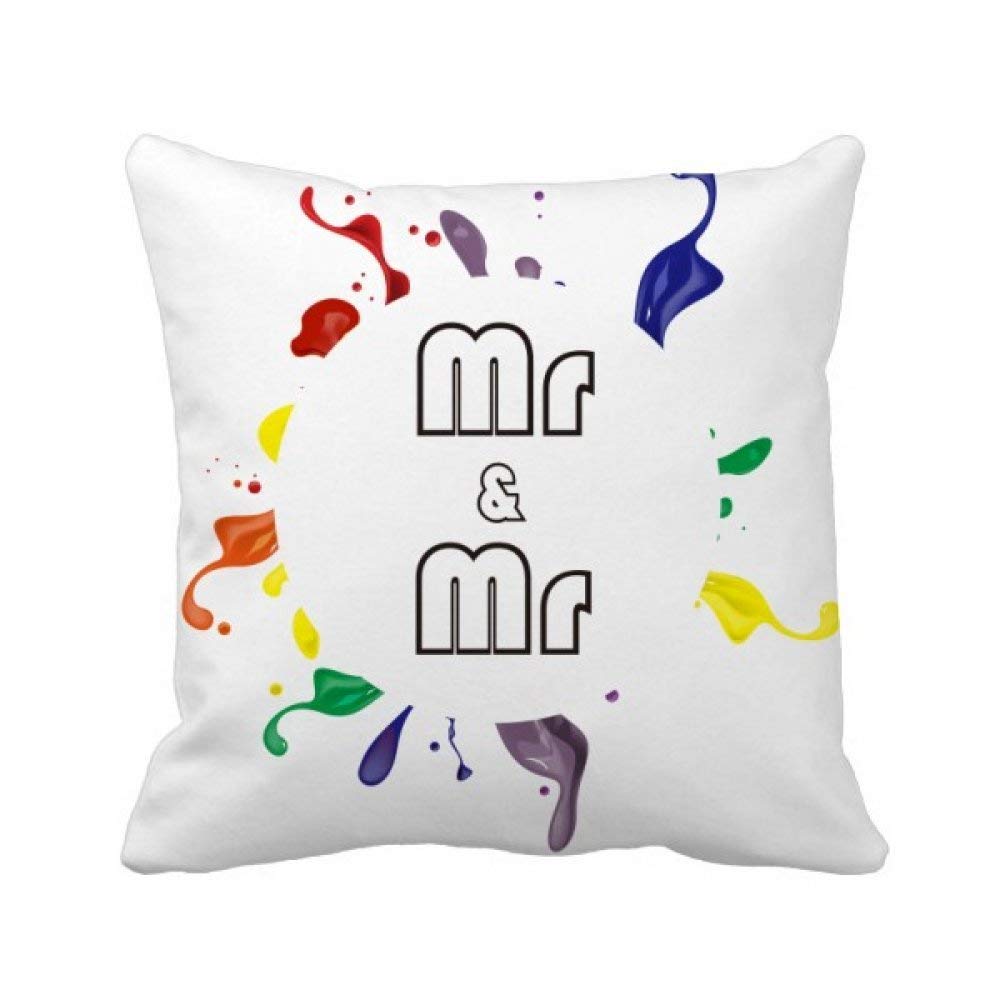 Housse de coussin arc-en-ciel LGBT pour personnaliser une déco trop terne