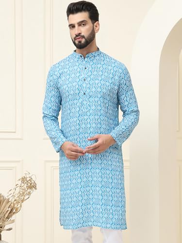 Image of SOJANYA (Since 1958 Men's Exquisite Silk Blend Kurta Elevate Your Festive Look-Crafted for Excellence