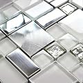 Glass Metal Mosaic Wall Tile Backsplash for Kitchen Bathroom Shower 5 Sq Ft
