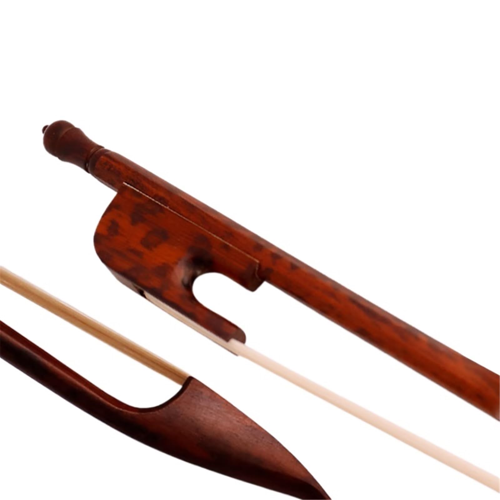 Playing Violin Bow Beginners Of Snake Wood Violin Bow Play Horsetail Hair 4/4 Length 69cm(Snake wood)
