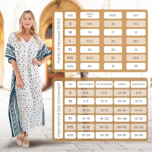 Image of Miss Lavish London Short Caftan Beach Dress, Plus Size African Kaftan, Womens Resort Wear