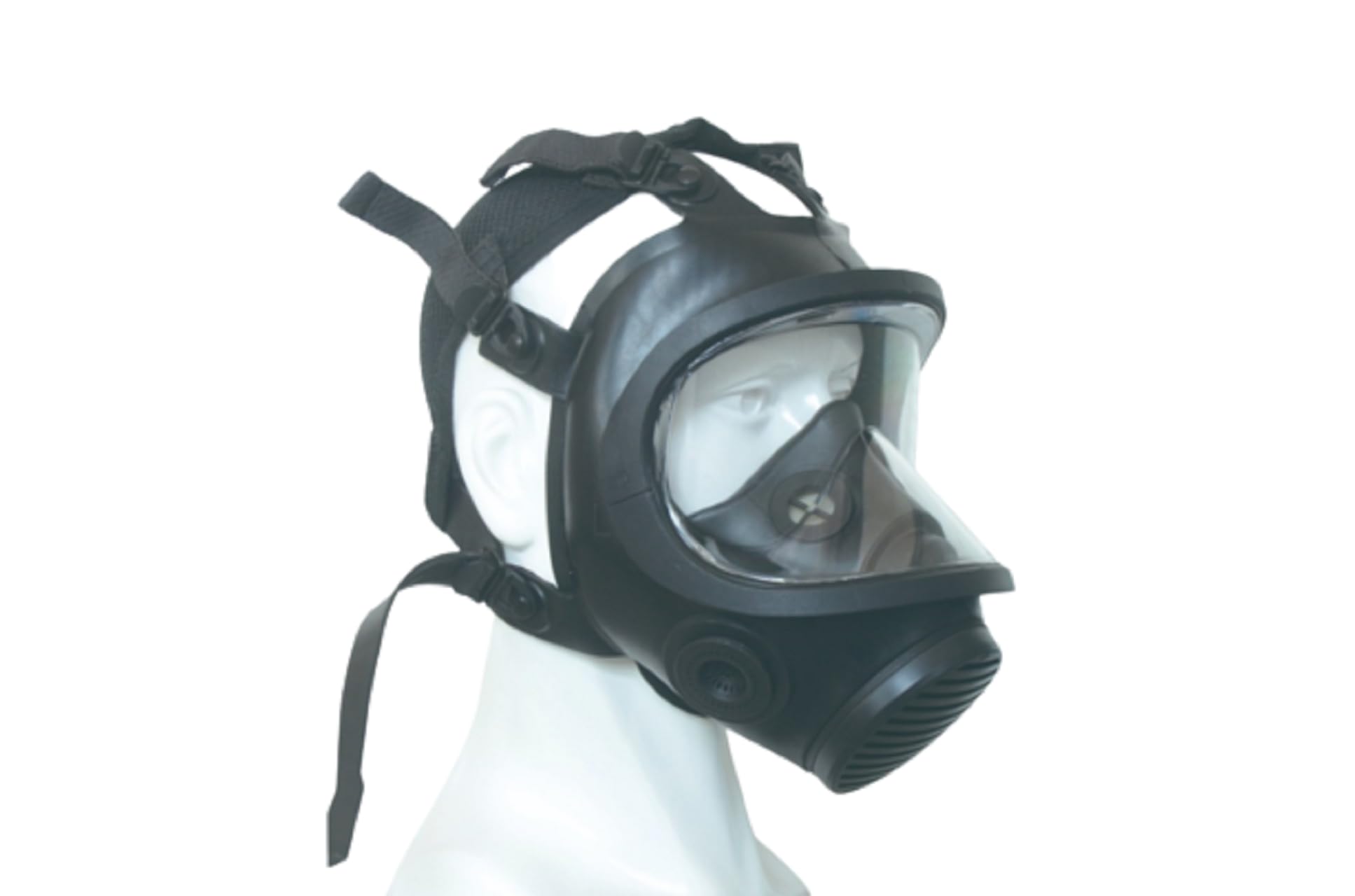 GEDIZ Máscara de gas respiratoria de protección respiratoria con gafas de seguridad para radiación nuclear, contaminación biológica y química y antiterrorismo