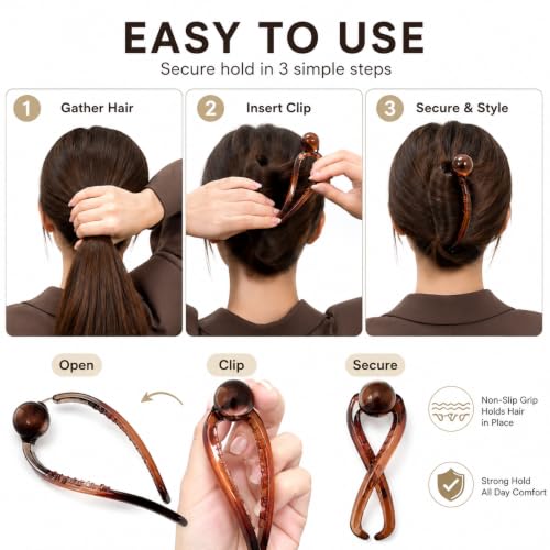 Set de 3 Pinzas Vintage para Cabello con Perlas miniatura 2