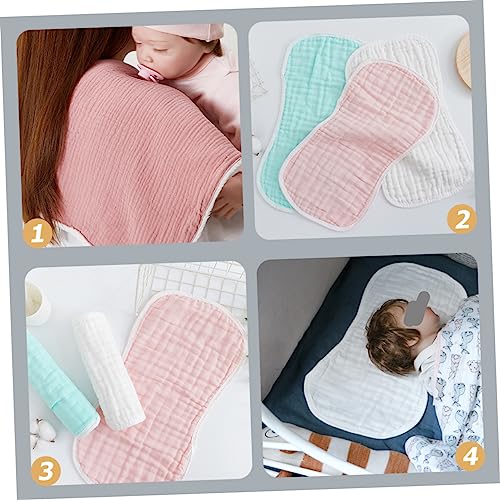 5Pcs Soft Absorbent Burp Cloths Cotton Feeding Rags for Newborns Protects Delicate Skin from Spit Up for Showers and Parents4