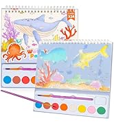 Paint with Water Books for Kids Watercolor Coloring Book Mess Free Watercolor Painting Set, Easte...