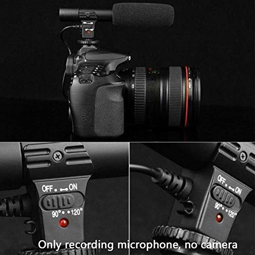 Professional Camera Video Microphone, Stereo Recording Microphone Condenser Mic For Dslr Camera Pc Computer Phone 1Pc #TOP3