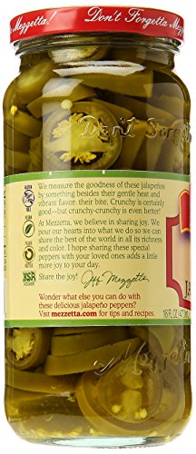 Mezzetta Jalapeno Peppers, Deli-Sliced Tamed, 16 Ounce #TOP1