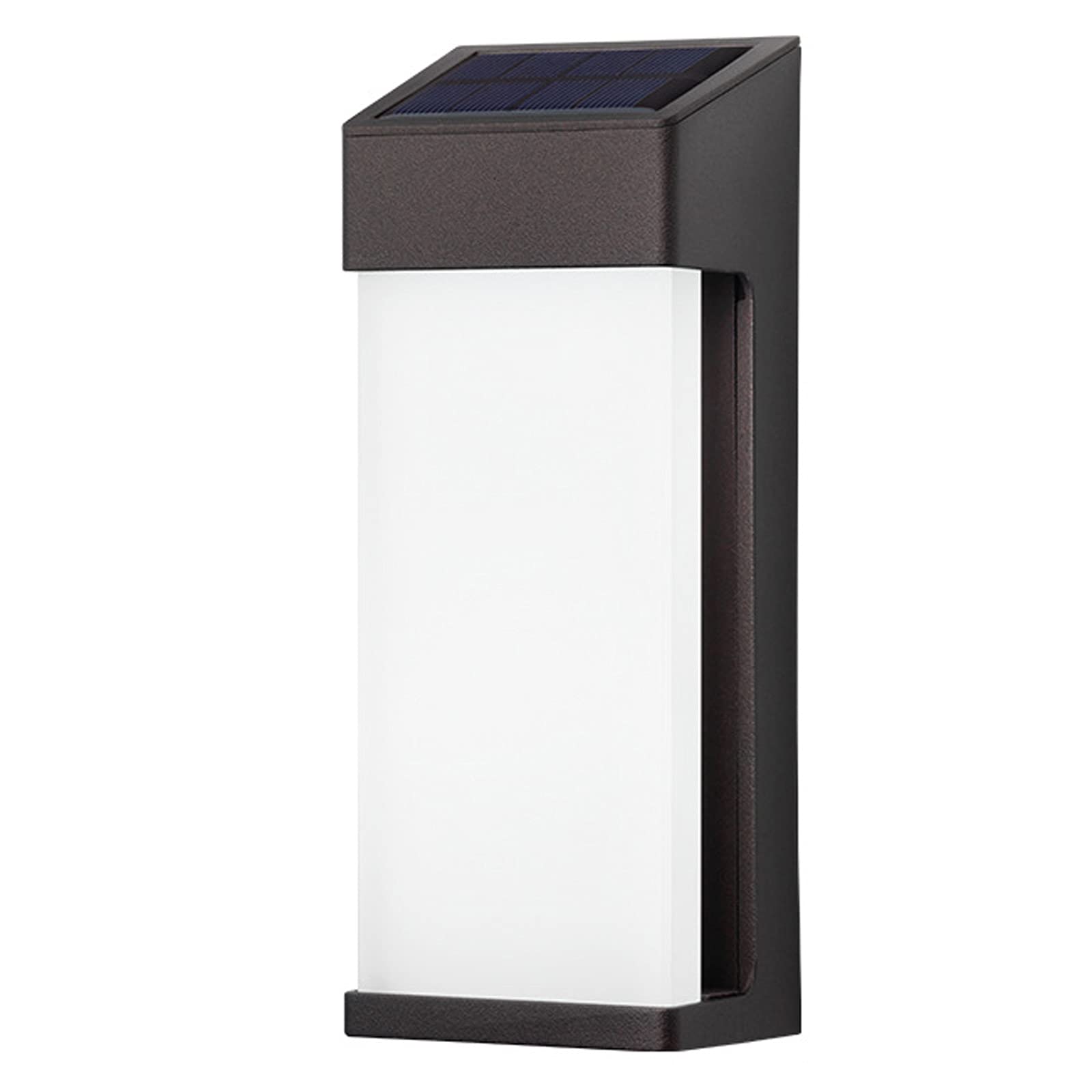 Solarne lampy ścienne, solarne światła stopniowe dekoracja zewnętrzna wodoodporna na patio, podwórko, do ogrodu, garażu, na klatkę schodową, bramę, (2 sztuki), białe światło
