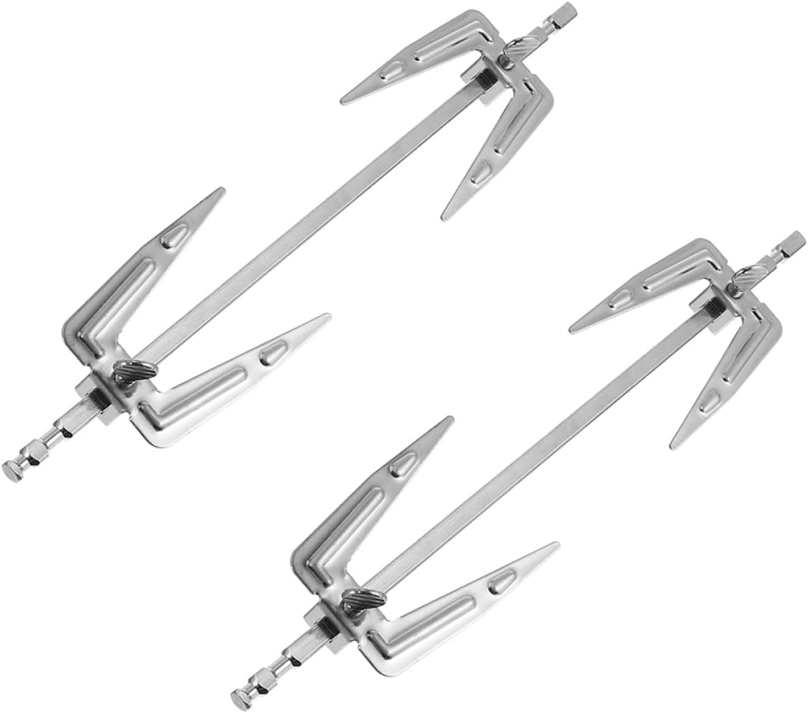 2Pcs Stainless Steel Rotating Roast Chicken Forks Food Forks for Air Fryers and Ovens for Bbq and Grilling Long Easy to Clean 2Pcs Stainless Steel Rotating Roast Chicken Forks Food Forks for Air Fryers and Ovens for Bbq and Grilling Long Easy to Clean