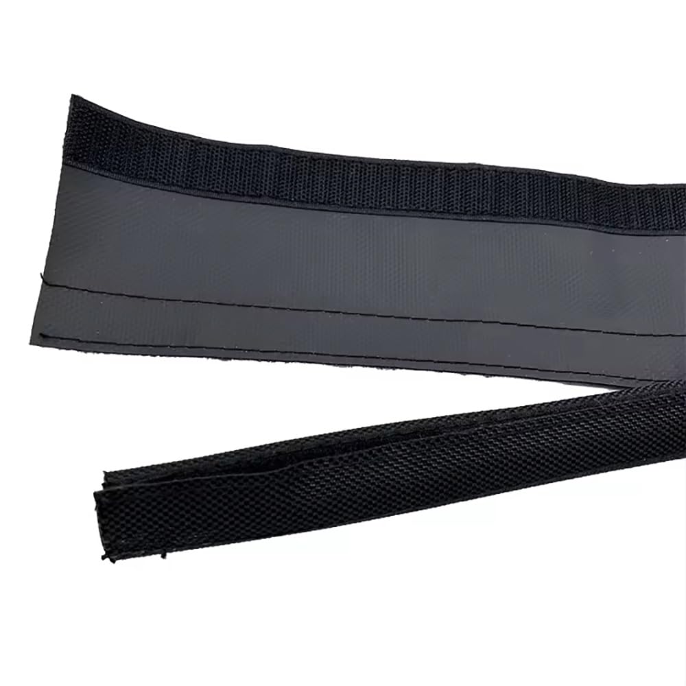 Manchon de gestion de câbles noir 10M ID 90mm en textile tressé robuste pour finition haut de gamme