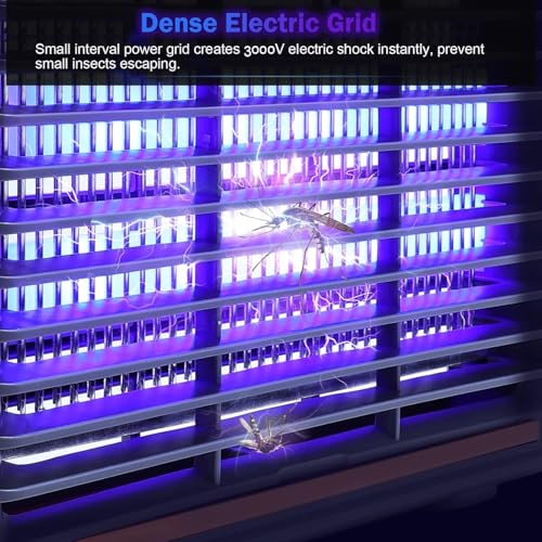 Image of Electric Mosquito Killer, Fly Insect Killer Machine, Insect Bug Zapper,Fly Catcher and Trap Killer LED Lamp for Restaurants,Home, Kitchen, Kids Bedroom, Indoor, Outdoor Office. (Grey)