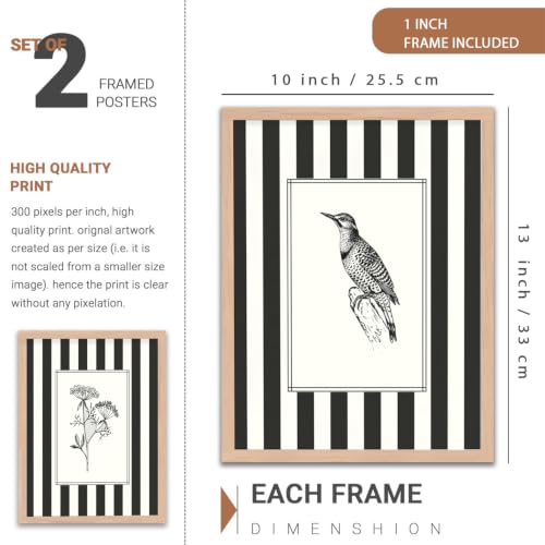 Image of YANVEER Modern Art Wall Painting Set of 2 for Living Room | Premium HD Printed Wall Frames for Bedroom, Office & Home Decor | Minimalist Contemporary Wall Art 1, 10X13 INCH