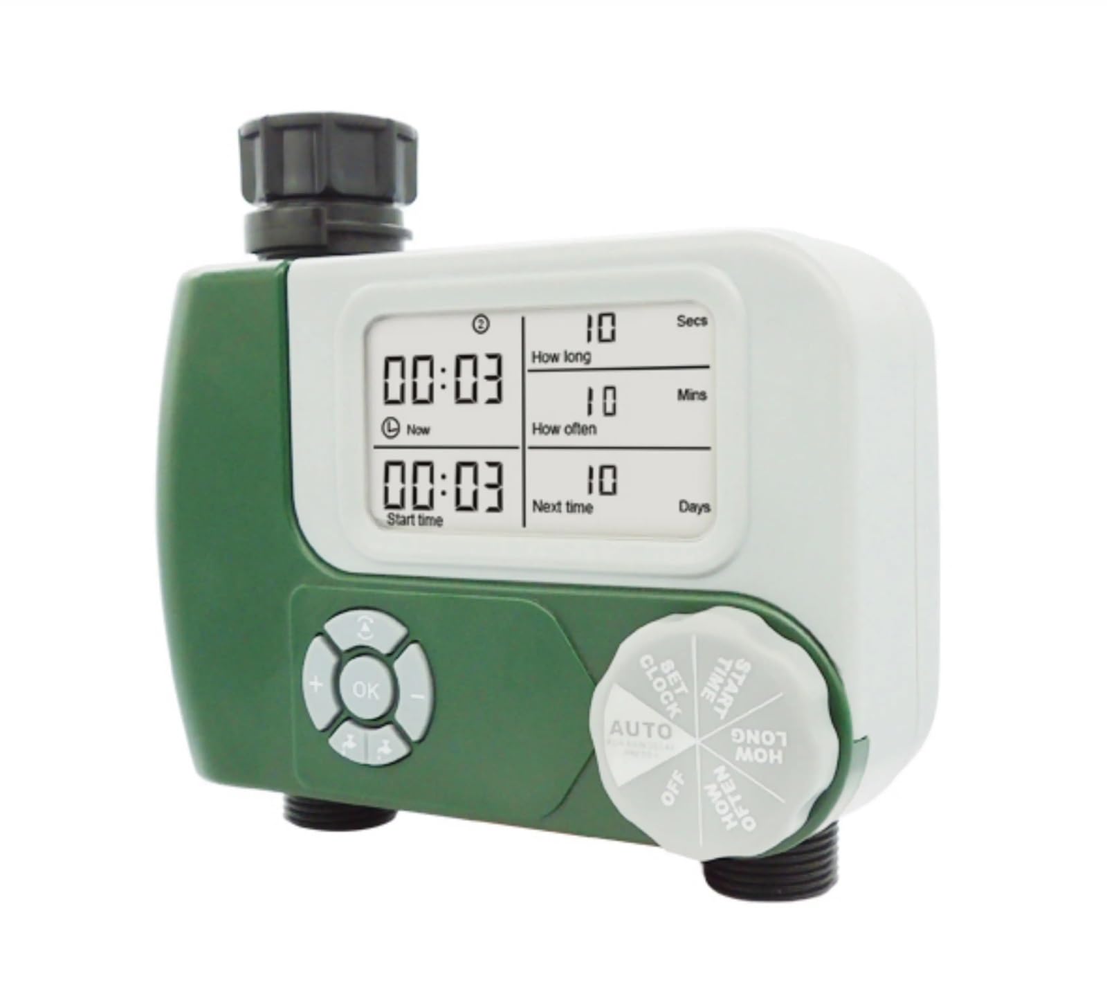 Podwójny wylot wody Timer nawadniania dla małego ogrodu Automatycznie sterowany timer nawadniania Timer nawadniania