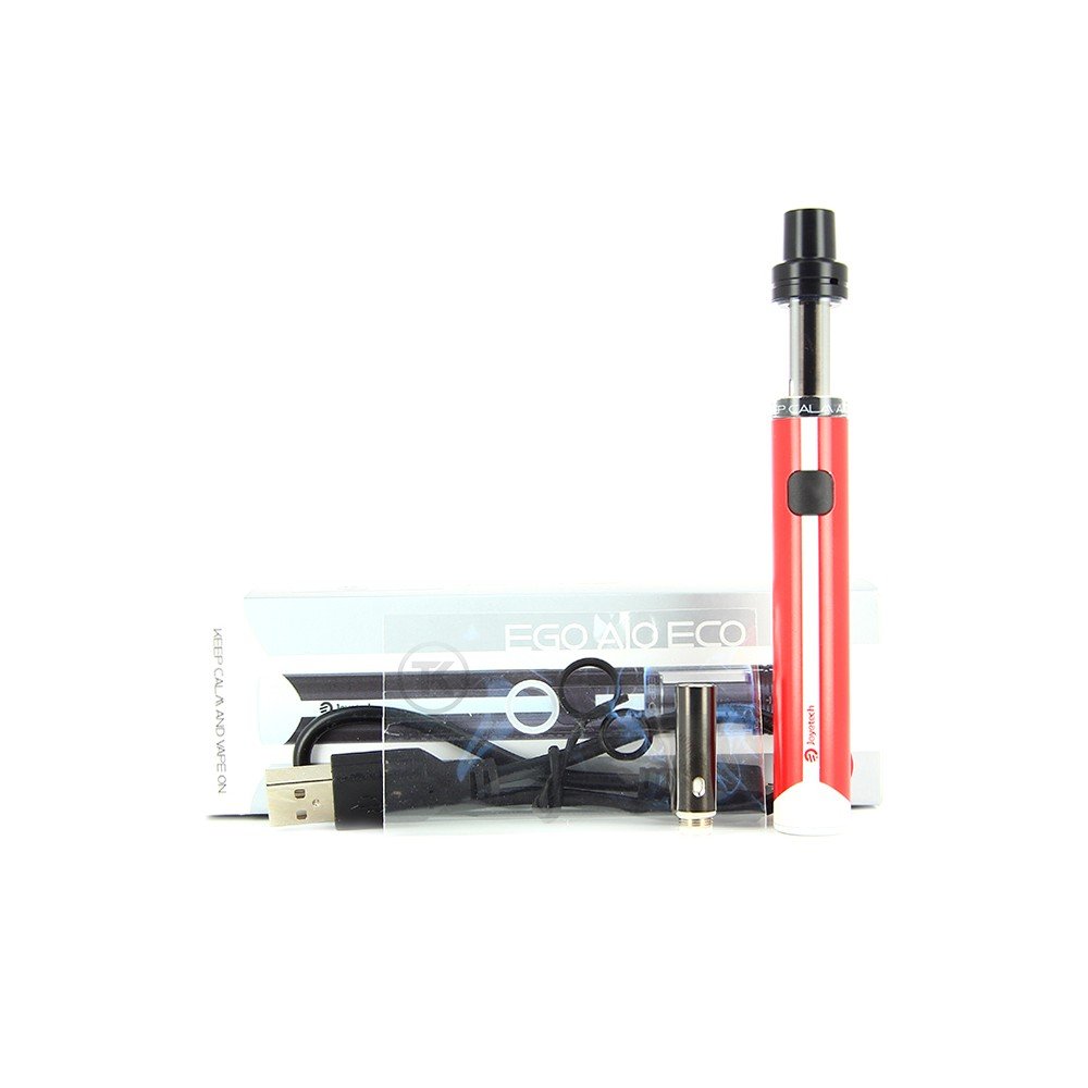 Joyetech - Kit tout-en-un eGo AIO ECO - 1.2 ml - Couleur : rouge - Sans  nicotine ni tabac : Amazon.fr: High-Tech