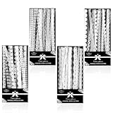 Qianyu 120 Pcs Lace Stickers Set White Cutout Lace Tape Embellishments Stickers Translucent Vintage Scrapbook Stickers Supplies Aesthetic Pretty Wedding Stickers for Frame Photo Flower Pot Crafts