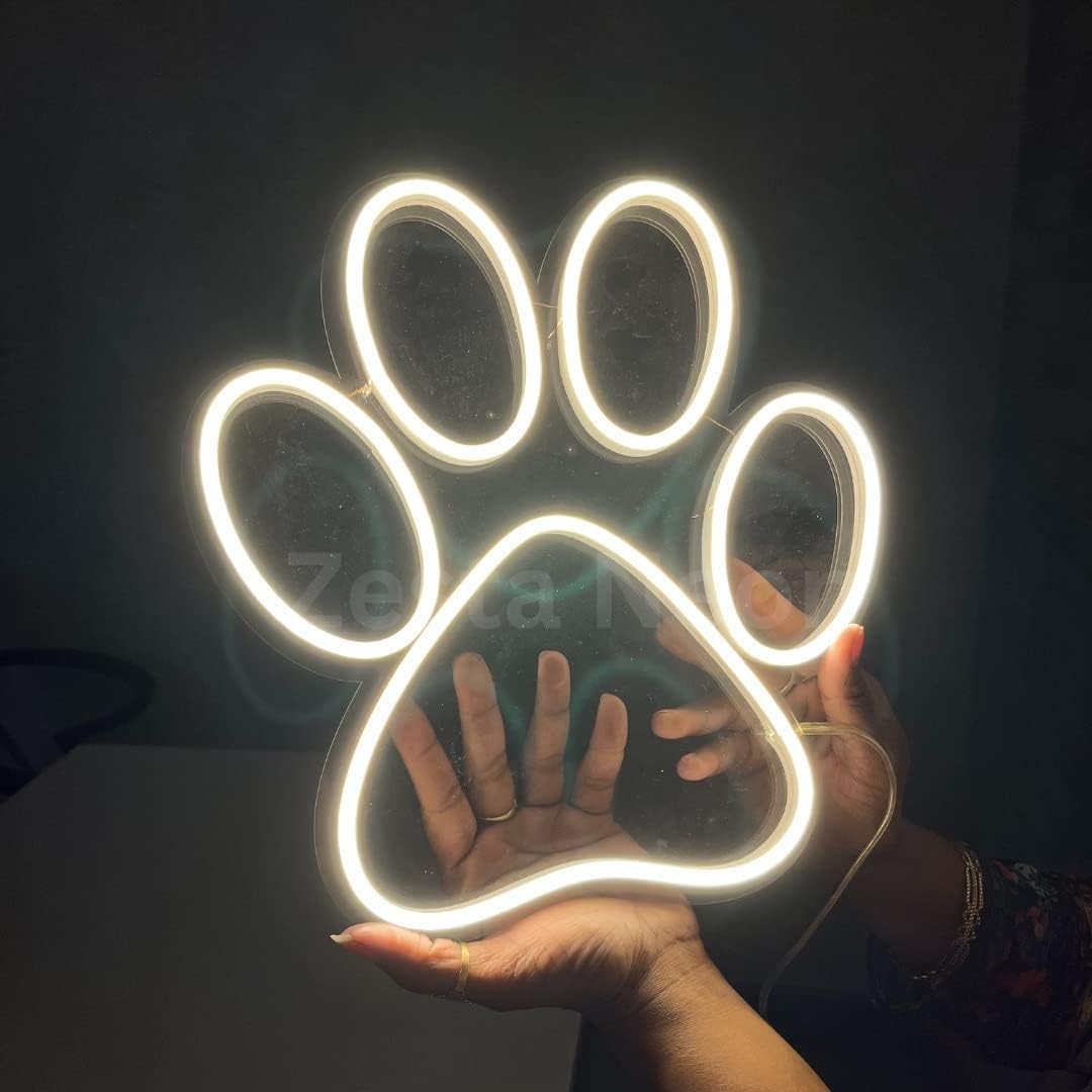 Zesta Neon Sign Board LED Neon Light | Neon Lights for Room Bedroom Decor | Good Vibes Wall Aesthetic | LED Signs for Room Decoration, Logo Light Display